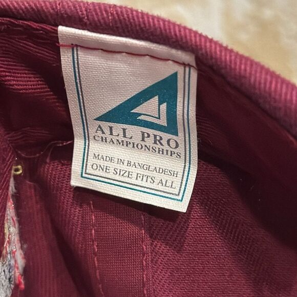 Vintage RARE 1996 Kentucky Derby 122 Red Snapback Baseball Cap Hat - All Pro - Picture 8 of 9